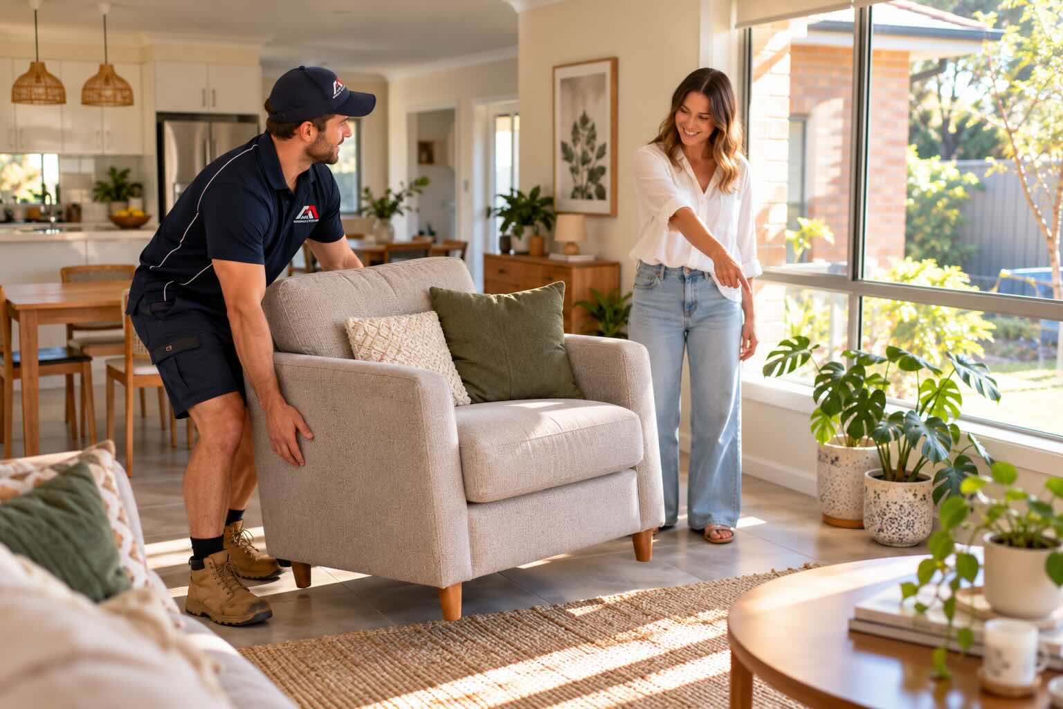 Moving Day in a house with customer