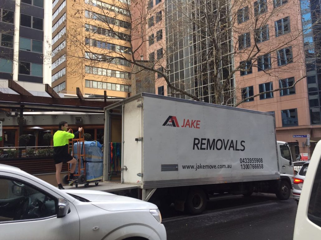 Jake Removals completing an office relocation in Melbourne CBD